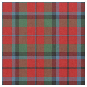 Tissu Naughton - MacNaughton Tartan Motif Red Plaid