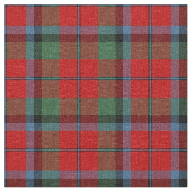 Tissu Naughton - MacNaughton Tartan Motif Red Plaid (Fermer)