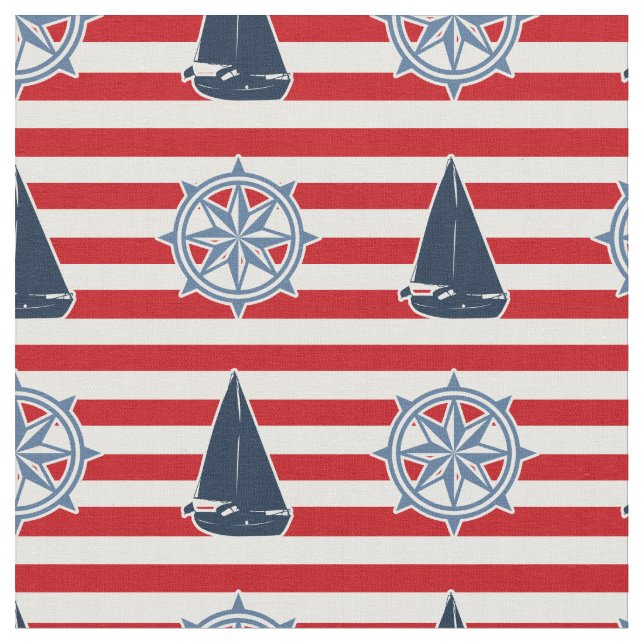 Tissu Nautical design (Fermer)
