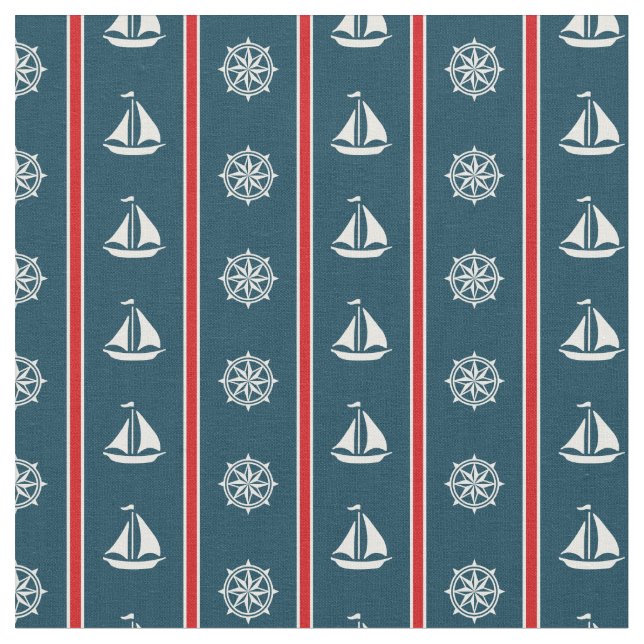 Tissu Nautical design (Fermer)