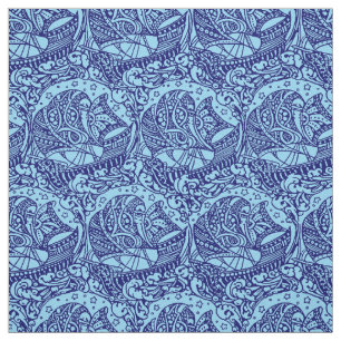 Tissu Navires à voile de l'ère victorienne sous le motif
