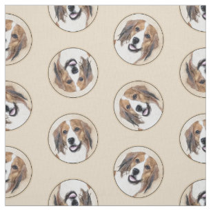 Tissu Nederlandse Kooikerhondje Peinture Animal Chien Ar