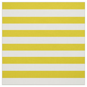 Tissu Neige blanche, or foncé/pied jaune, rayures