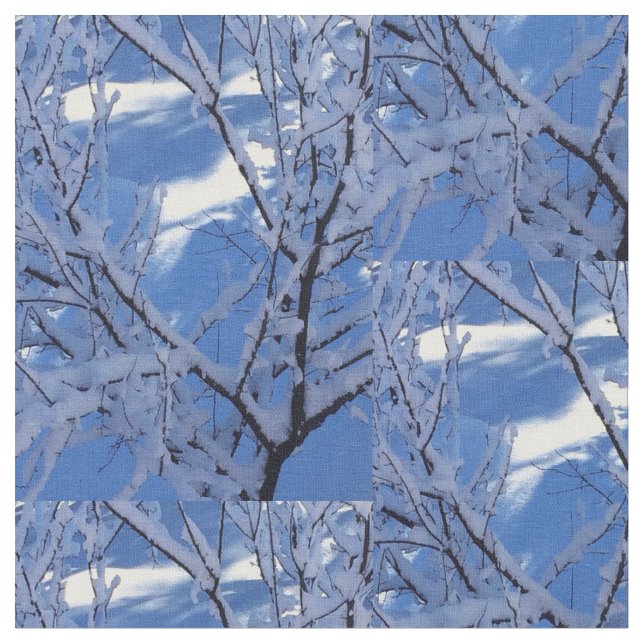 Tissu Neige diamant (Fermer)