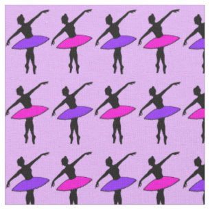 Tissu Neon Ballerina Pink Purple Considérant Ballet Dans