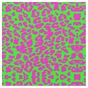 Tissu Neon Big Cat Print
