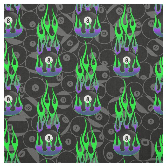 Tissu Neon Green Huit Ball (Échantillon)