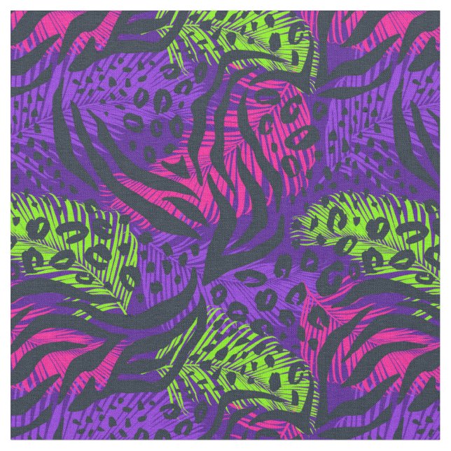 Tissu Neon Poster de animal (Fermer)
