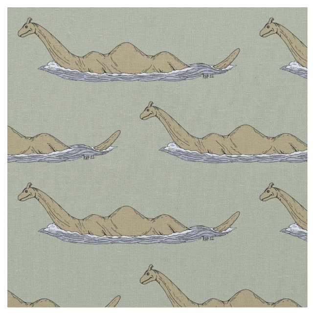 Tissu Nessie le monstre Loch Ness (Fermer)