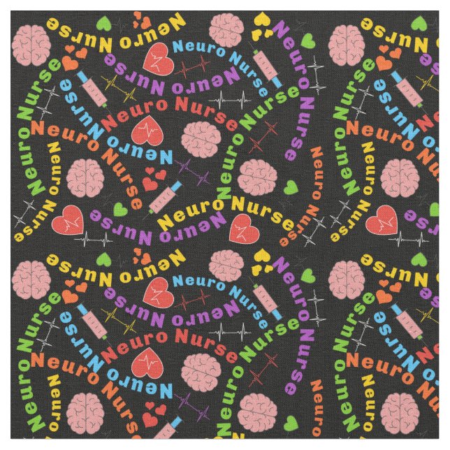 Tissu Neuro Nurse Black Fabric (Fermer)