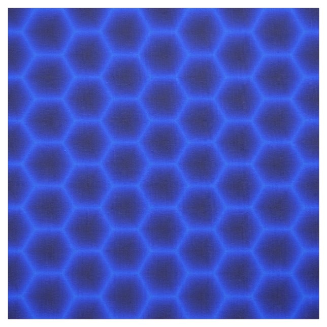 Tissu Nid d'abeilles 3D bleu (Échantillon)