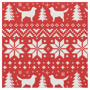 Tissu Noël de tintement de chiens d'arrêt de canard de