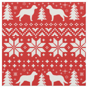 Tissu Noël des silhouettes de trieur de la baie Chesapea