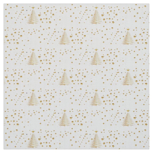 Tissu Noël doré (Échantillon)