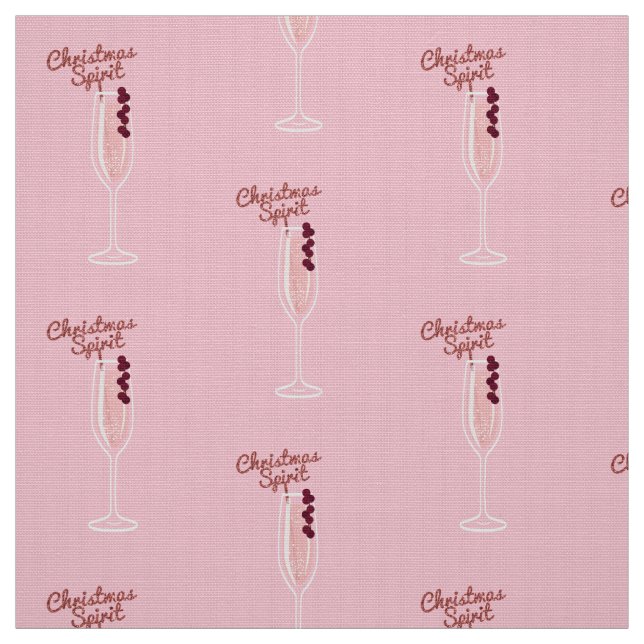 Tissu Noël pétillant rose (Échantillon)
