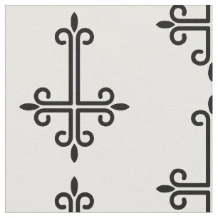 Tissu noir à l'envers cross gothique halloween
