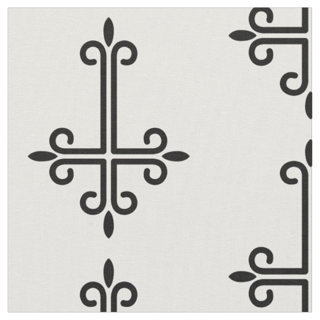 Tissu noir à l'envers cross gothique halloween (Fermer)