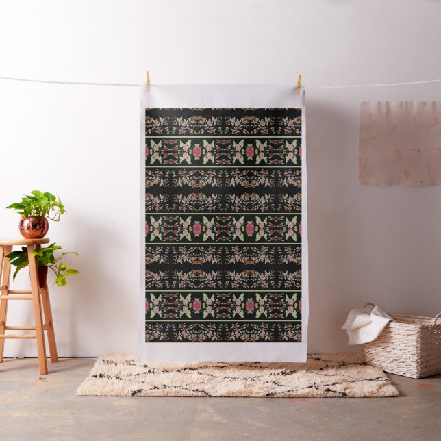 Tissu Noir avec bande verte (In Situ)