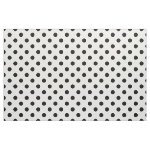 Tissu Noir Blanc pois