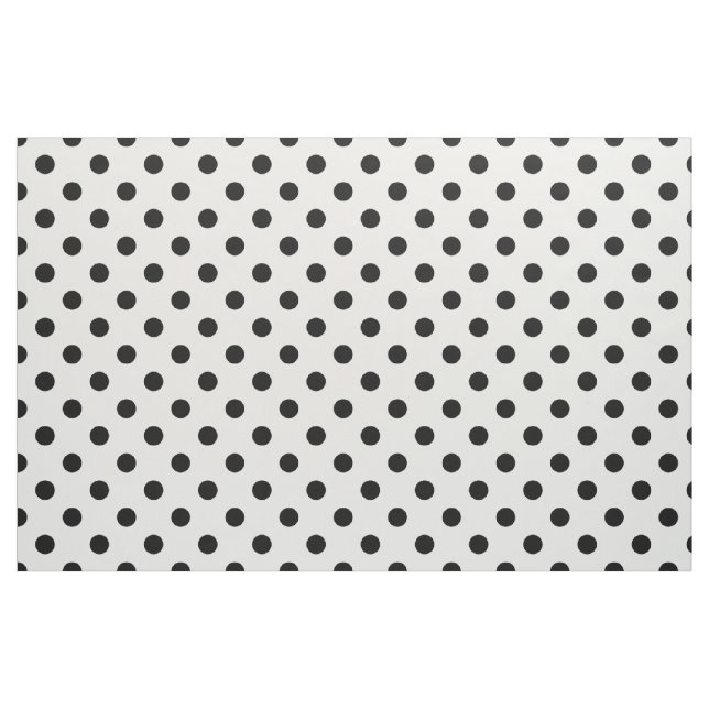 Tissu Noir Blanc pois (Fat Quarter)