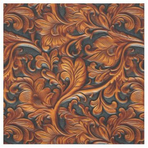 Tissu Noir brun rustique
