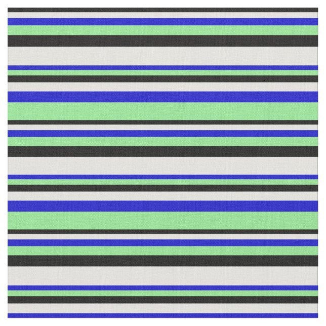 Tissu Noir, Cyan clair, Bleu et Vert clair (Fermer)