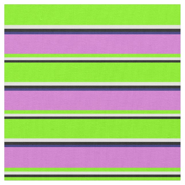 Tissu Noir, Cyan clair, Vert, Orchidée et Bleu de minuit (Fermer)