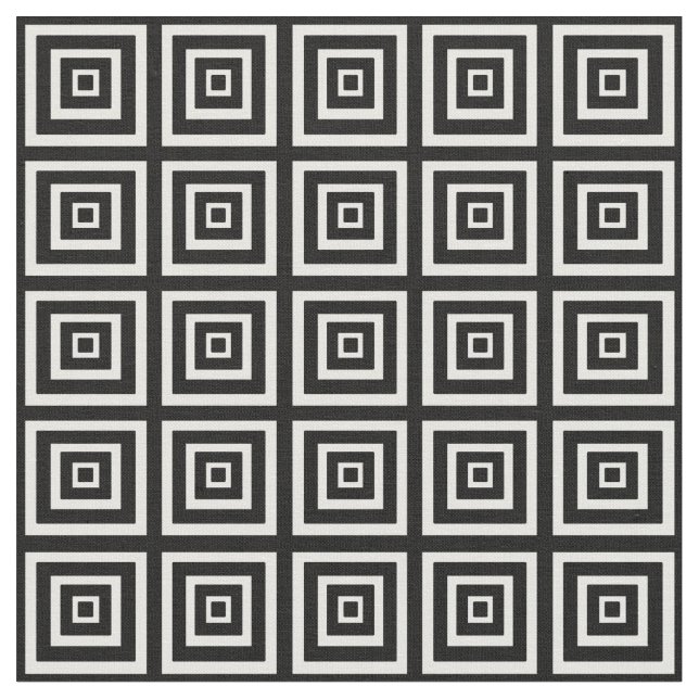 Tissu Noir et blanc carrés (Fermer)