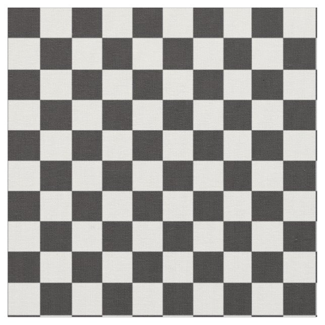 Tissu noir et blanc de motif de contrôleur (Fermer)