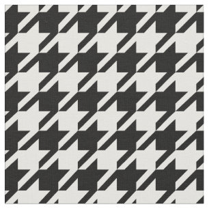 Tissu noir et blanc de pied-de-poule