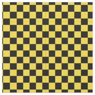 Tissu noir et jaune de motif de contrôleur