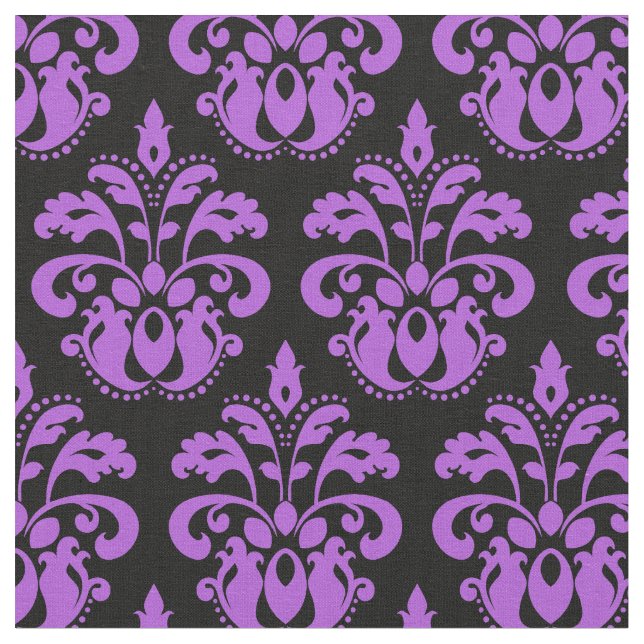 Tissu Noir et violet | modèle damé (Fermer)