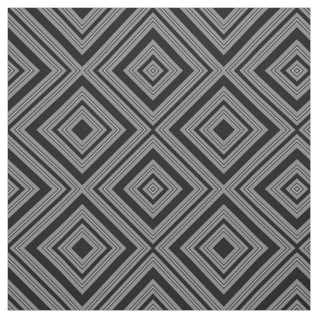 Tissu noir gris et diamants blancs (Échantillon)