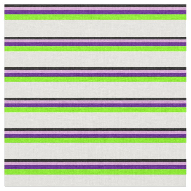 Tissu Noir, Plum, Indigo, Vert et Blanc (Fermer)