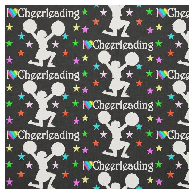 TISSU NOIR SUPER STAR CHEERLEADLEADE (Échantillon)