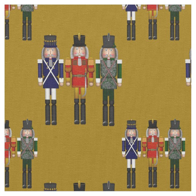 Tissu Noisette de Noël Trio Gold-Fabric (Fermer)