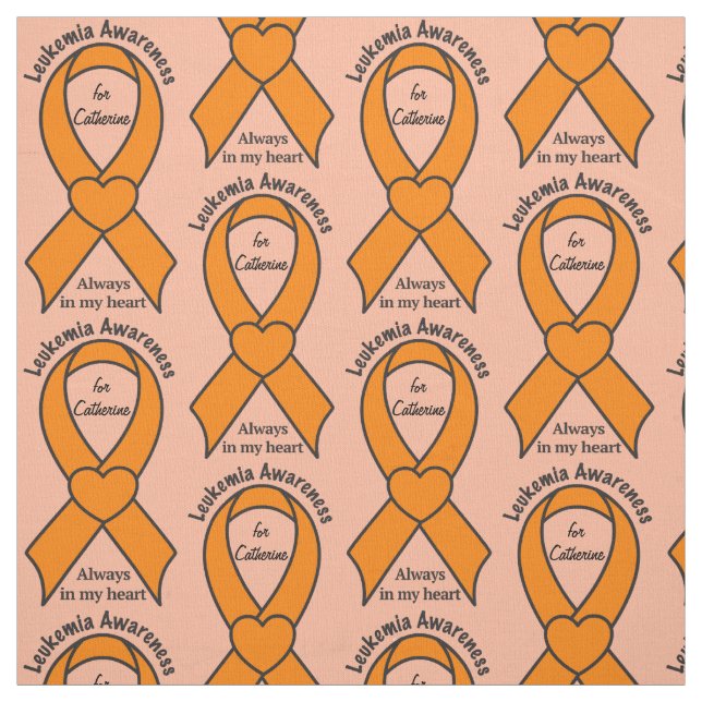 Tissu Nom de ruban de coeur de conscience de leucémie (Échantillon)