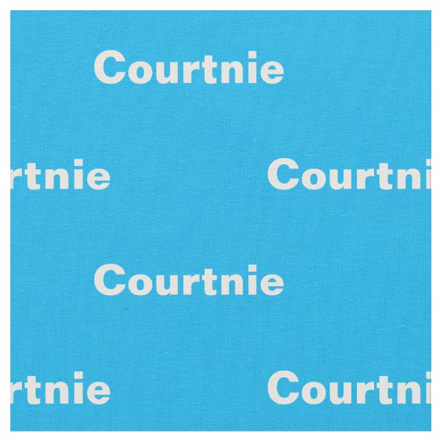 Tissu Nom personnalisé (Fermer)