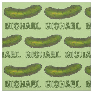 Tissu Nom personnalisé Green Kosher Dill Picket Imprimer