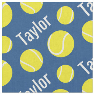 Tissu nommé bleu de motif de sports de balles de