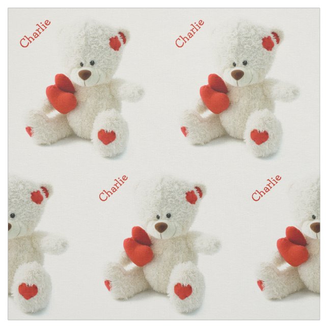 Tissu nommé fait sur commande d'ours de nounours (Échantillon)