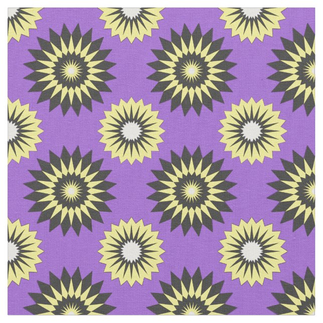 Tissu Non-Binary Pride seamless purple floral pattern (Fermer)