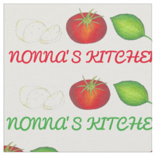Tissu Nonna's Kitchen Italienne grand-mère Cuisine alime