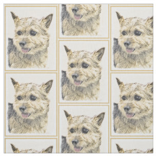 Tissu Norwich Terrier Peinture - Cute Original Dog Art