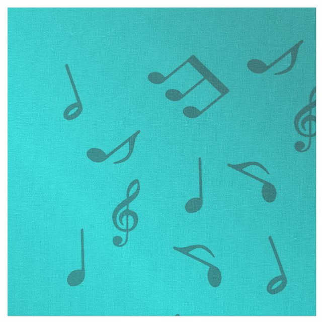 Tissu notes de musique argentées (Fermer)