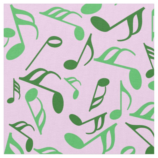 Tissu Notes de musique colorée (Fermer)