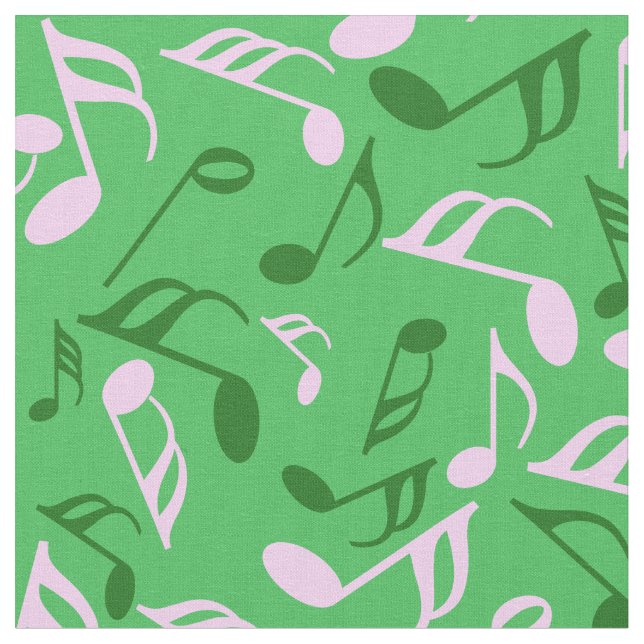 Tissu Notes de musique colorée (Fermer)