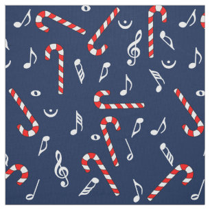 Tissu Notes de musique sucre de canne