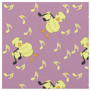 Tissu Notes musicales Chick