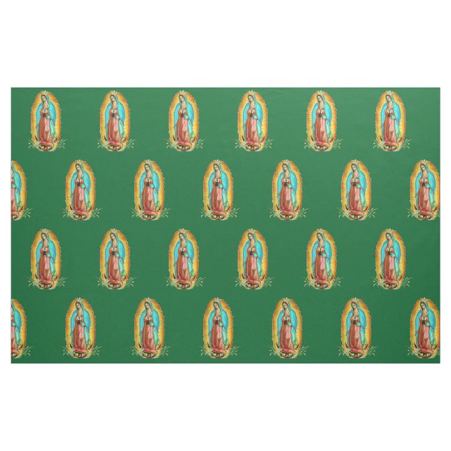 Tissu Notre-Dame de Guadalupe Vierge Marie Zarape Cathol (Fat Quarter)